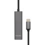 Aisens Hub USB 3.1 USB-C a 4x USB Tipo-A, Gris